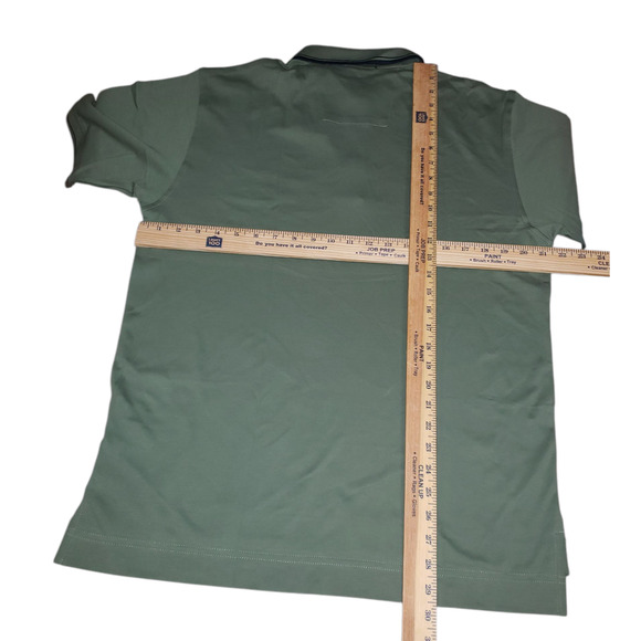 Devon & Jones Mens Classic Polo Sz S Dill Green Pima Cotton Short Sleeve Y2K - Picture 8 of 9